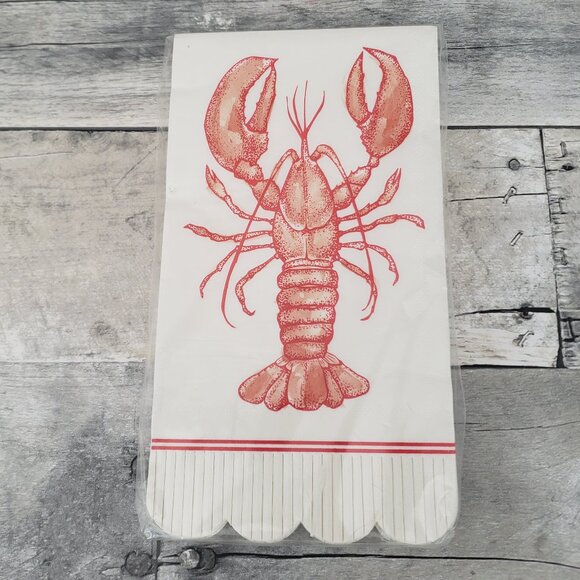 NWT - My Mind's Eye 32 Paper Napkins Lobster - Picture 1 of 2